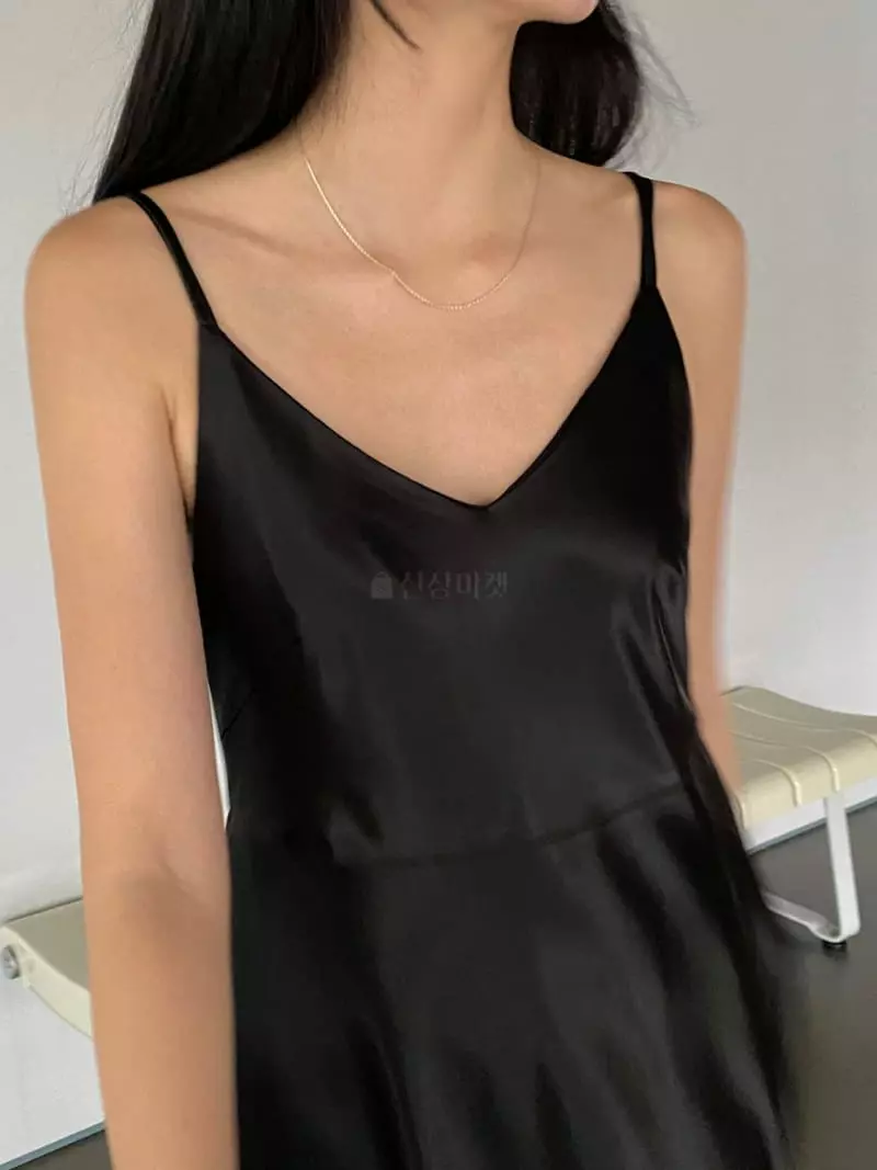 Of Course - Korean Women Fashion - #momslook - Satin Long One-piece - 8