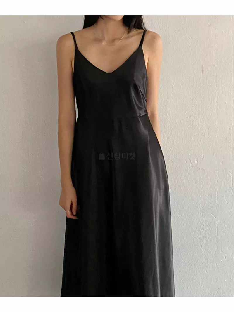 Of Course - Korean Women Fashion - #momslook - Blan Satin One-piece - 10