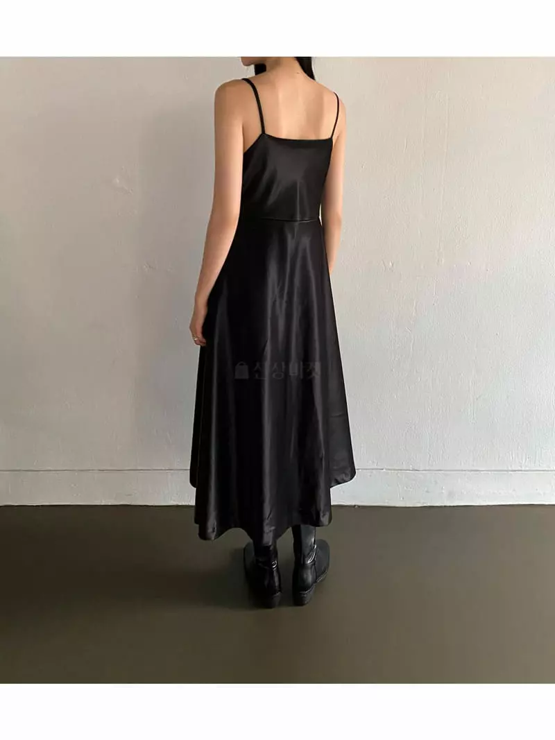 Of Course - Korean Women Fashion - #momslook - Blan Satin One-piece - 12