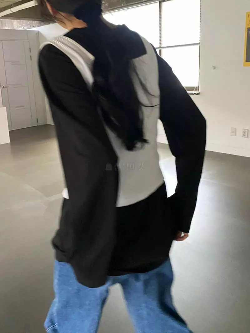 Of Course - Korean Women Fashion - #momslook - Bye Rib Vest - 11