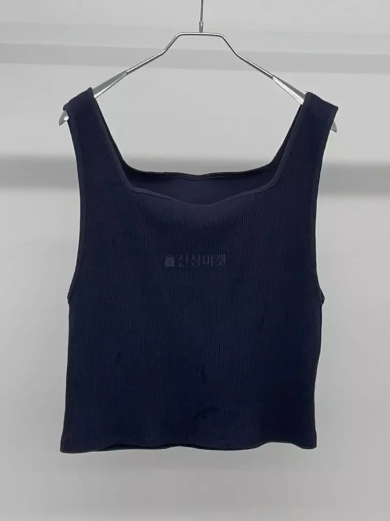 Of Course - Korean Women Fashion - #momslook - Bye Rib Vest - 3