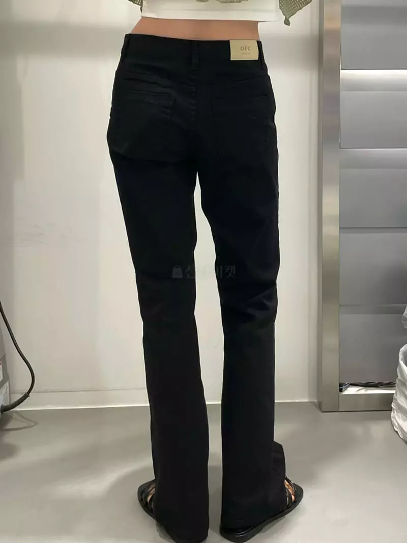 Of Course - Korean Women Fashion - #momslook - Low Bootscut Pants - 2