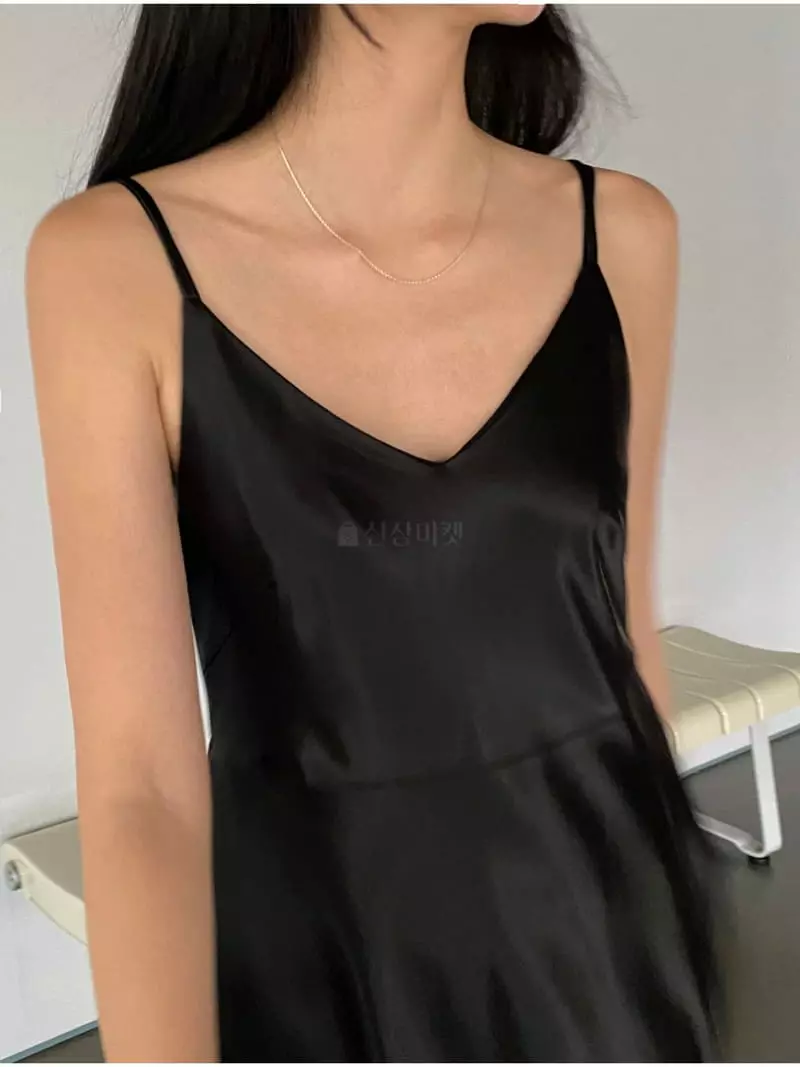 Of Course - Korean Women Fashion - #womensfashion - Blan Satin One-piece - 11