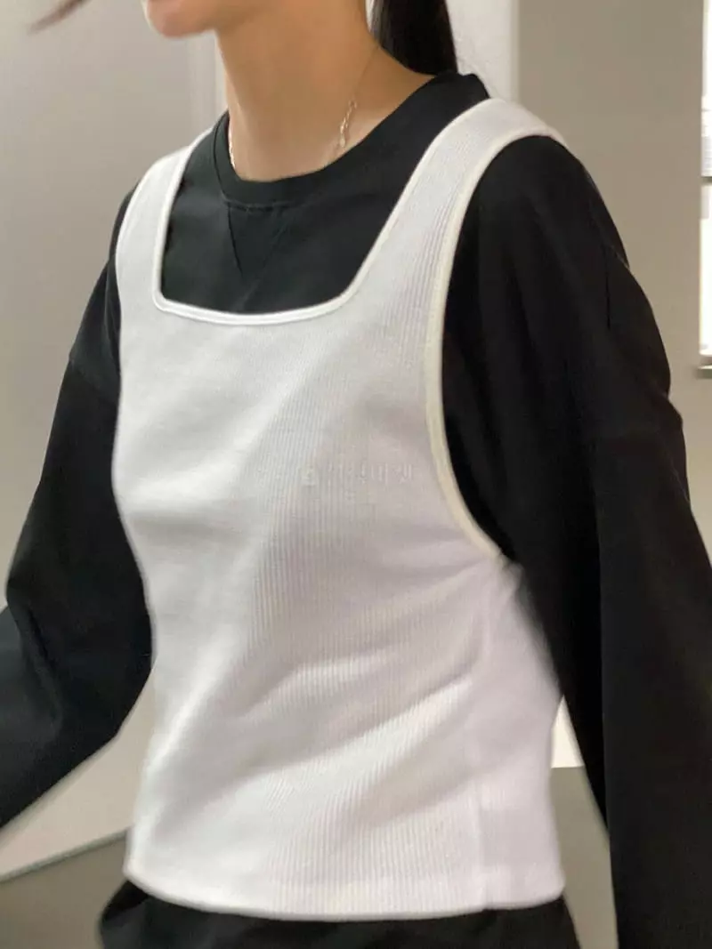 Of Course - Korean Women Fashion - #womensfashion - Bye Rib Vest - 12