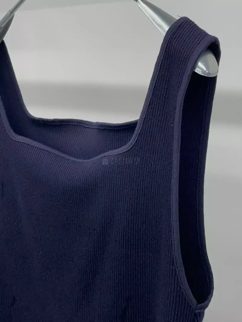 Of Course - Korean Women Fashion - #momslook - Bye Rib Vest - 4