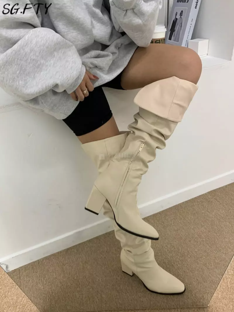 Onandon - Korean Women Fashion - #momslook - 9017 Boots - 9
