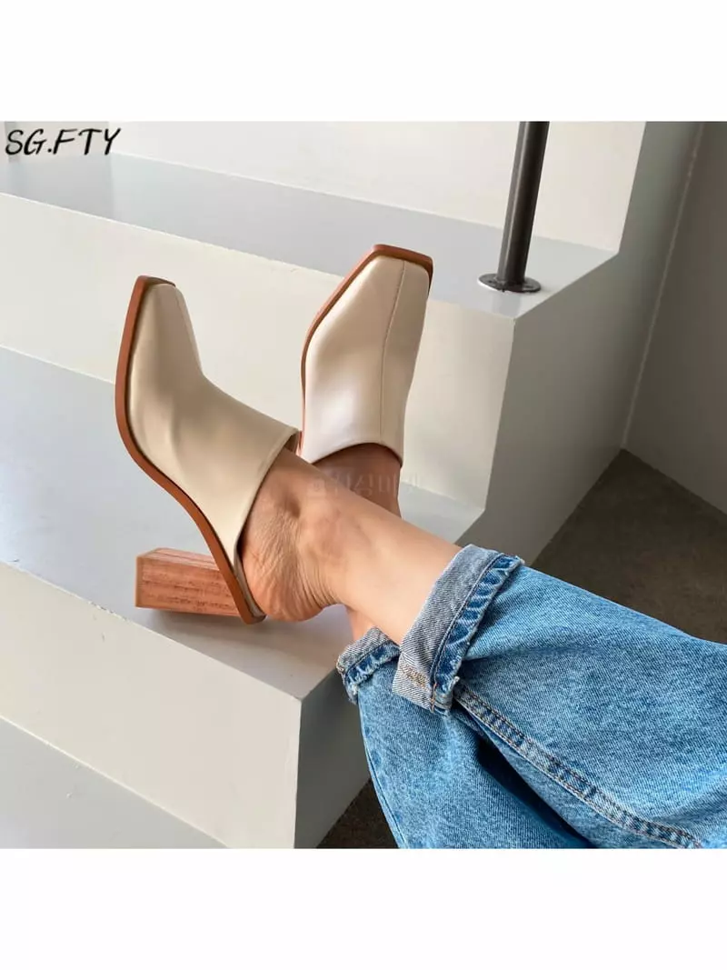 Onandon - Korean Women Fashion - #restrostyle - 9023 Mule Heel - 5
