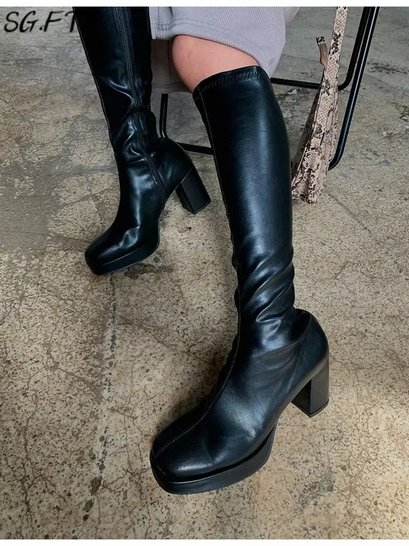 Onandon - Korean Women Fashion - #momslook - 6017 Boots - 4