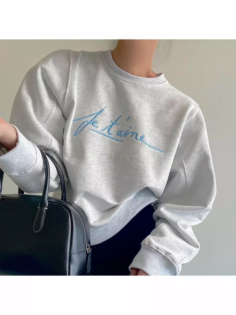 Ondo - Korean Women Fashion - #momslook - Ju Ttem Sweatshirt - 5