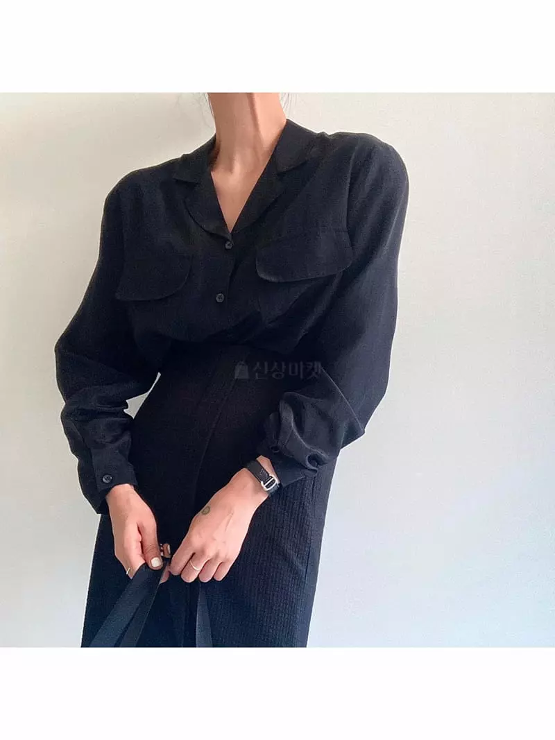 Ondo - Korean Women Fashion - #momslook - Slik Shirt - 2