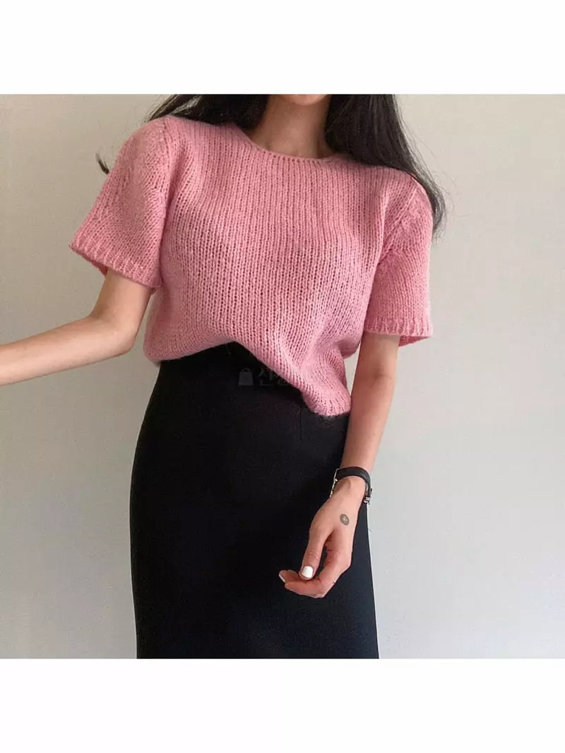 Ondo - Korean Women Fashion - #vintagekidsstyle - Alpaca Puff Tee - 4