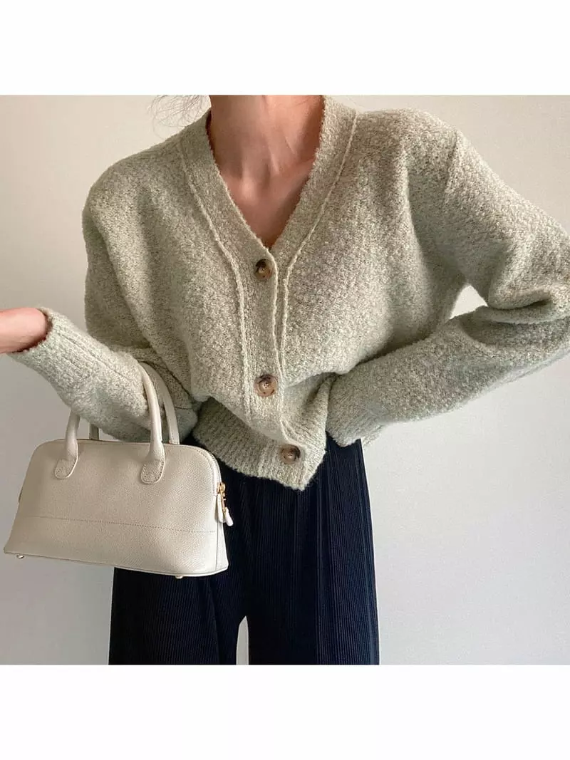Ondo - Korean Women Fashion - #restrostyle - Bookle Cardigan - 8