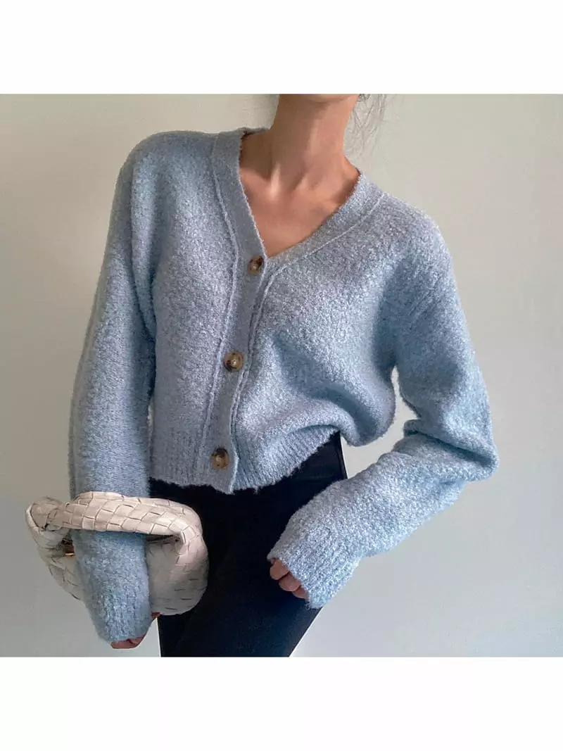 Ondo - Korean Women Fashion - #vintageinspired - Bookle Cardigan - 5
