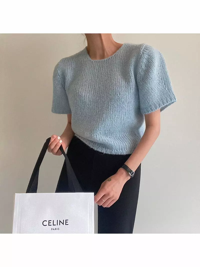 Ondo - Korean Women Fashion - #womensfashion - Alpaca Puff Tee