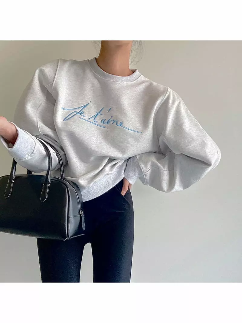 Ondo - Korean Women Fashion - #womensfashion - Ju Ttem Sweatshirt - 6