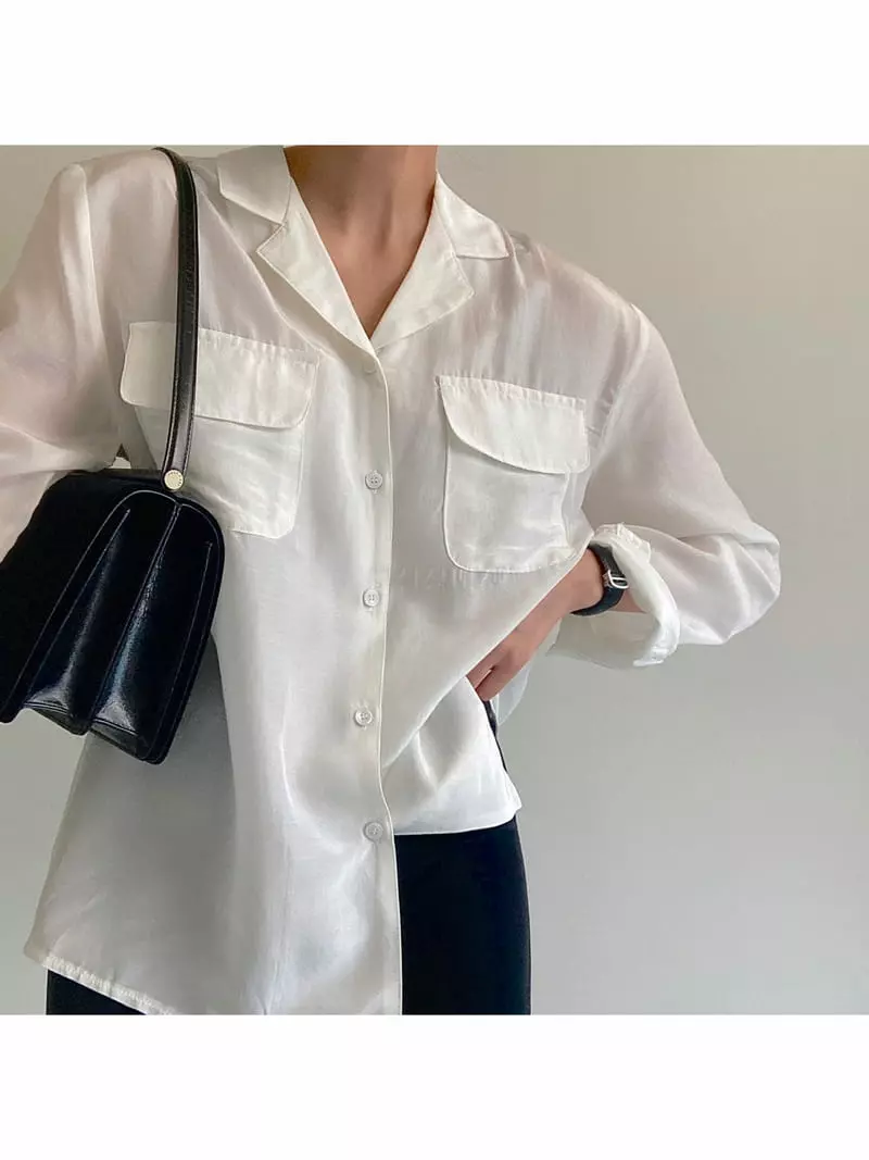 Ondo - Korean Women Fashion - #womensfashion - Slik Shirt