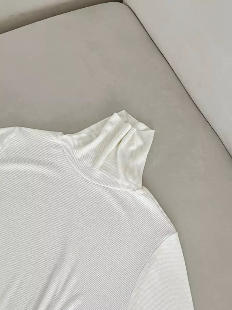 Oneand - Korean Women Fashion - #womensfashion - Basic Turtleneck Tee - 4