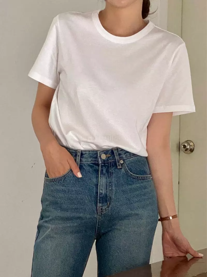 Oneand - Korean Women Fashion - #momslook - Mori Round Tee