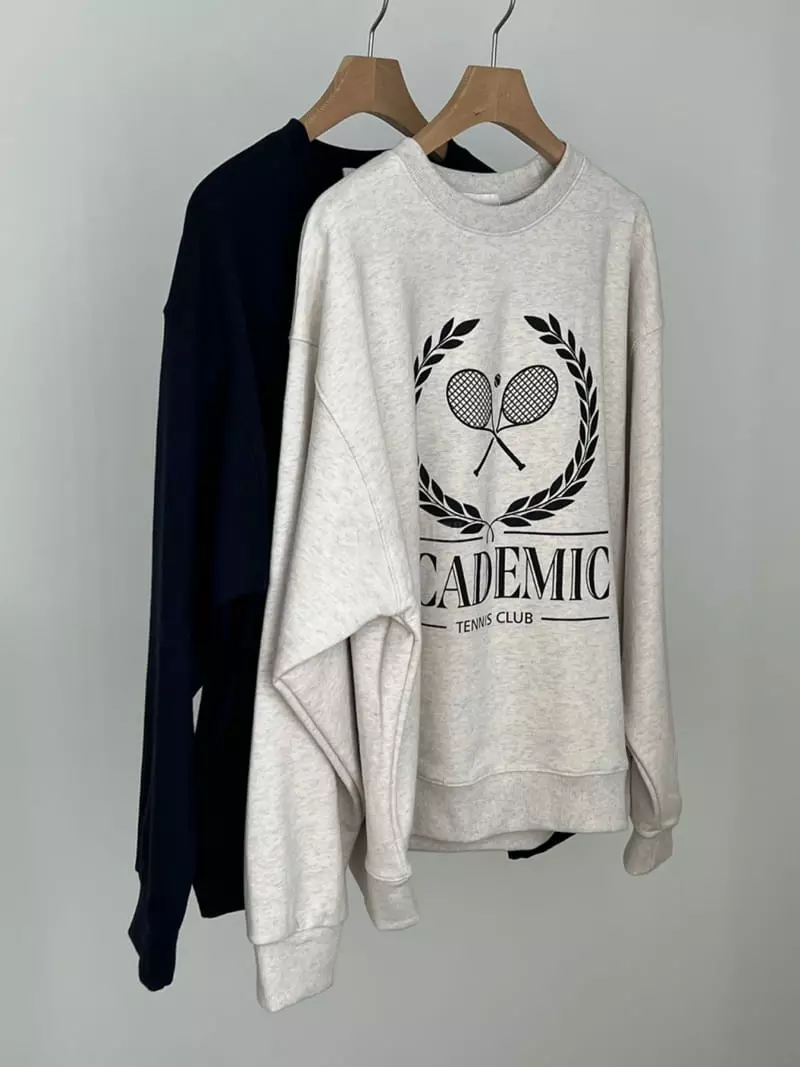 Oneand - Korean Women Fashion - #romanticstyle - Tennis Sweatshirt - 6