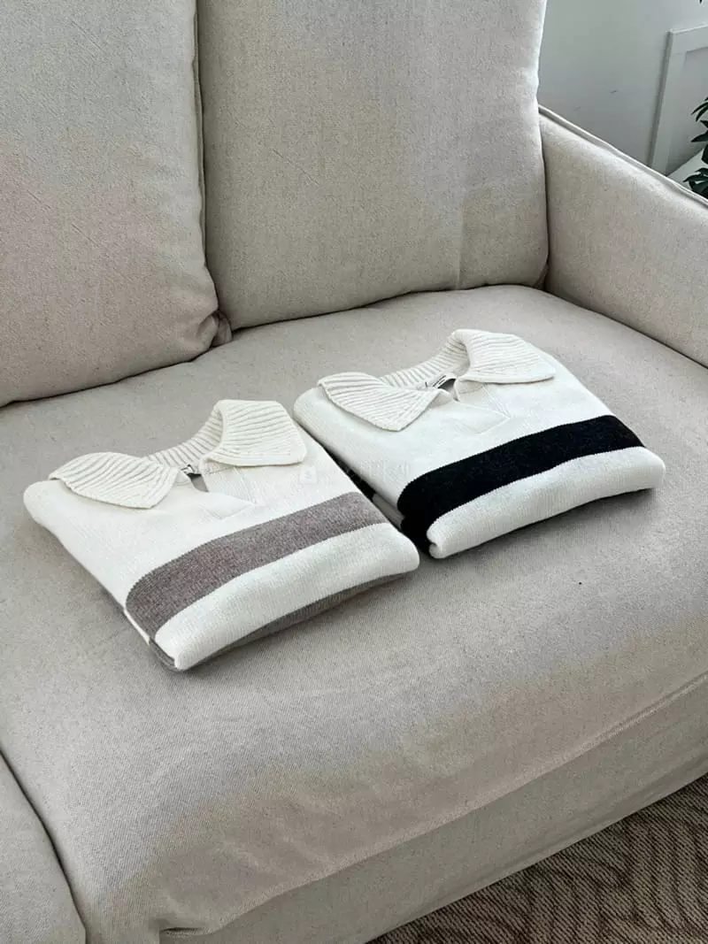 Oneand - Korean Women Fashion - #womensfashion - Our Stripes Knit Tee - 9