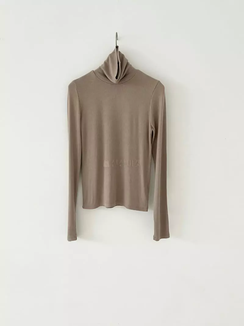 Oneand - Korean Women Fashion - #womensfashion - Basic Turtleneck Tee