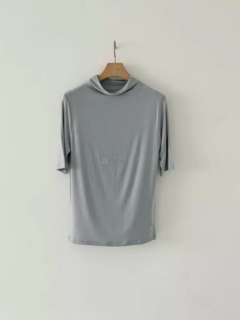Oneand - Korean Women Fashion - #womensfashion - Modal Half Turtleneck Tee