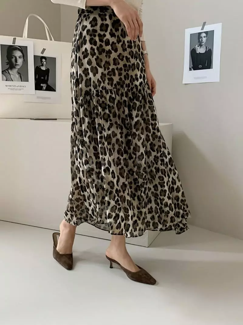 Oneway - Korean Women Fashion - #momslook - Leopard Skirt - 3