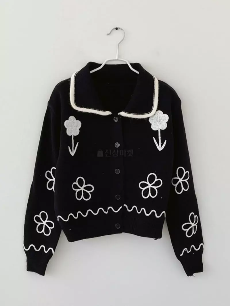 Oneway - Korean Women Fashion - #momslook - Flower Cardigan - 6