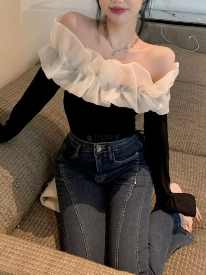 Oneway - Korean Women Fashion - #momslook - Prince Off Tee - 7
