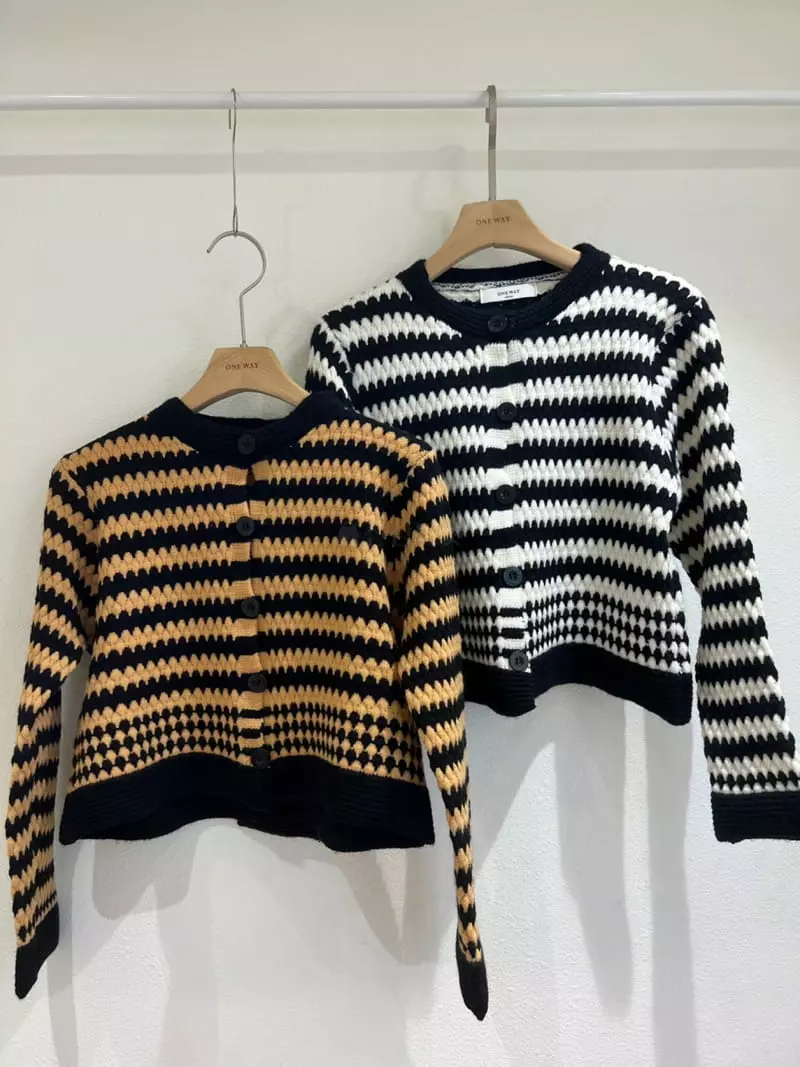 Oneway - Korean Women Fashion - #momslook - Cozy Stripes Knit Tee - 5