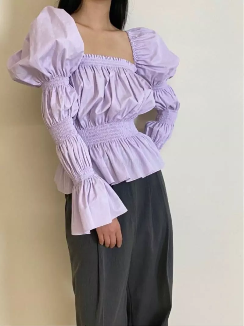 Oneway - Korean Women Fashion - #momslook - Square Smog Blouse - 6