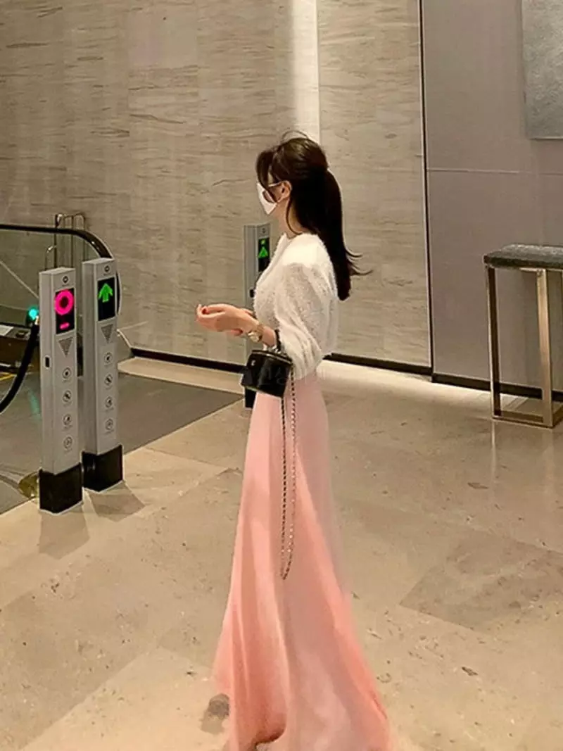 Oneway - Korean Women Fashion - #momslook - Satin Banding Skirt - 5