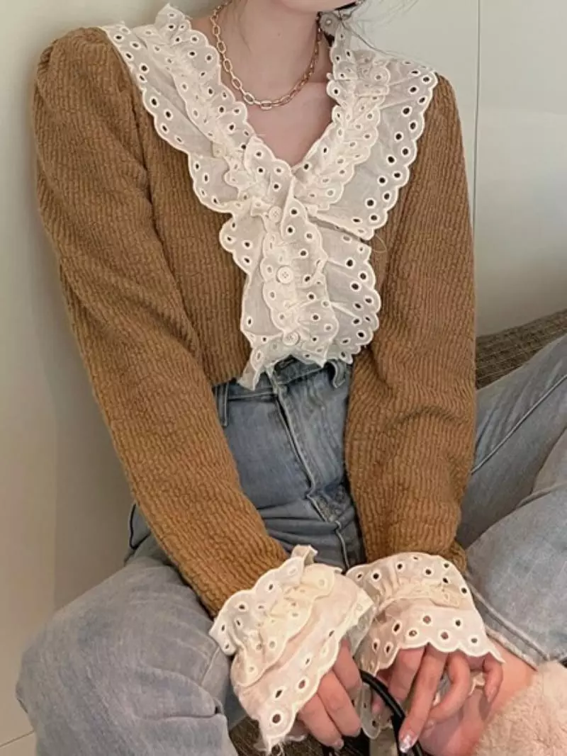 Oneway - Korean Women Fashion - #momslook - Bubble Rib Tee - 5