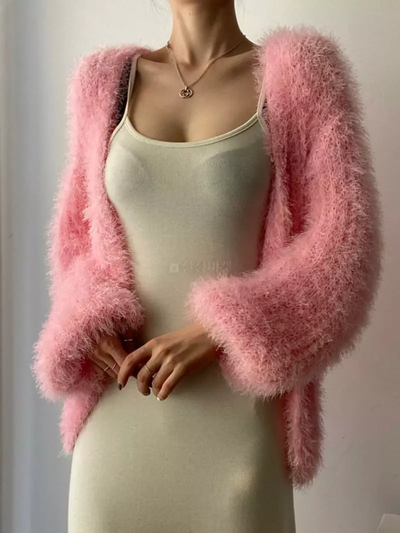 Oneway - Korean Women Fashion - #momslook - Macaroon Knit Cardigan - 3