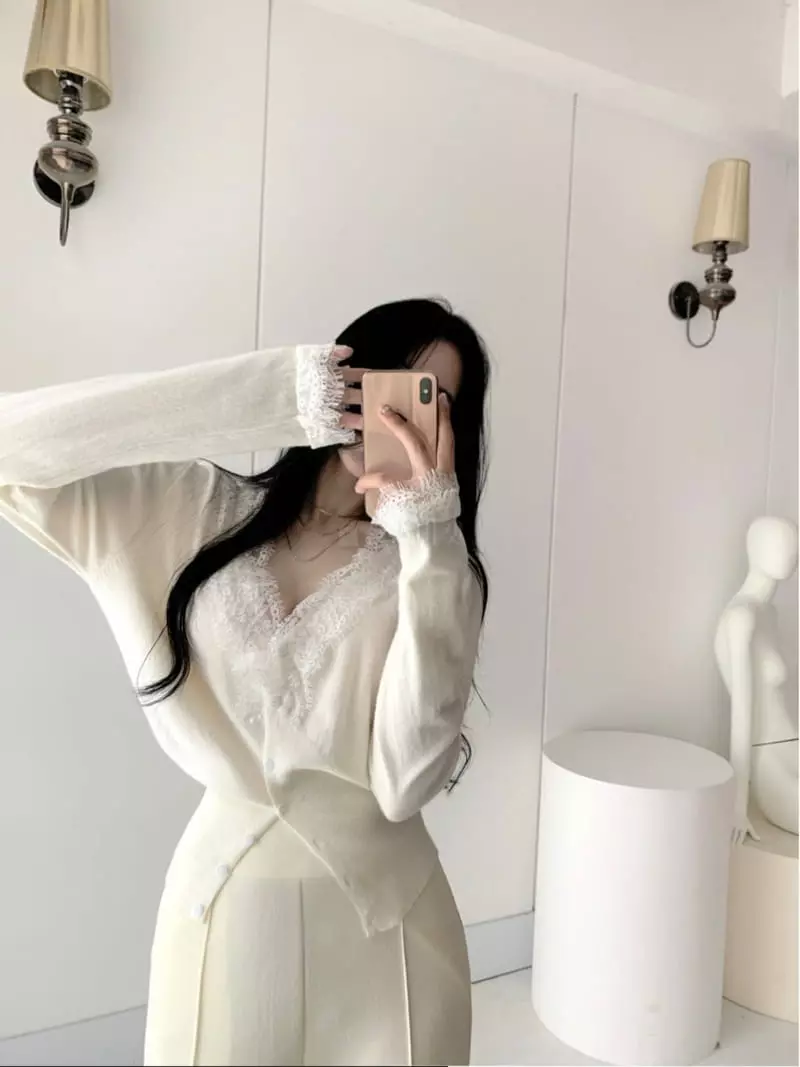 Oneway - Korean Women Fashion - #momslook - Lace Cardigan