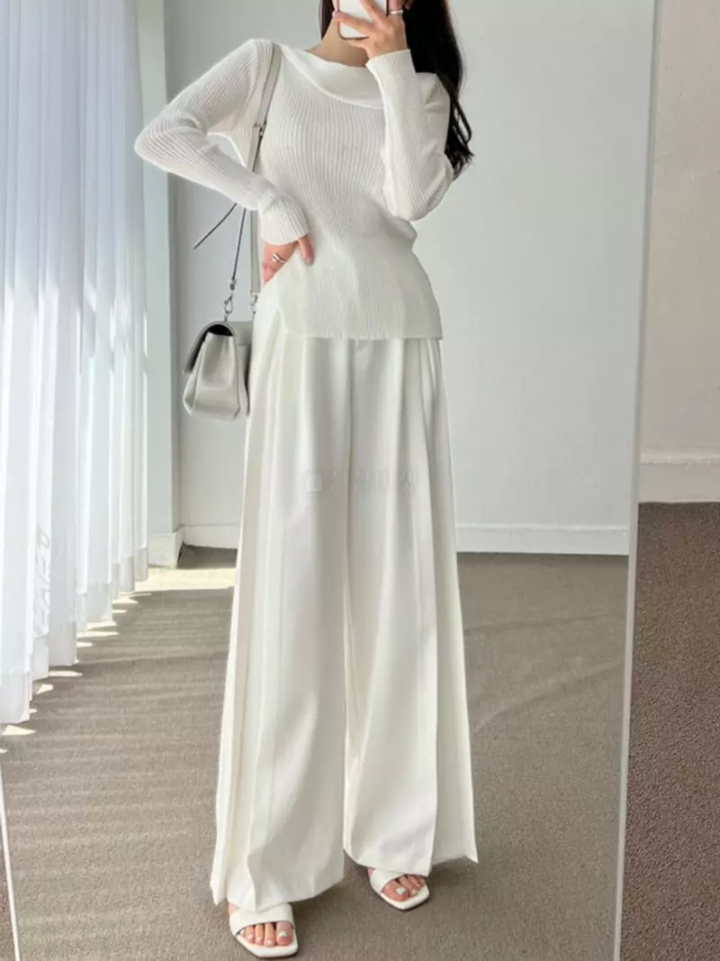 Oneway - Korean Women Fashion - #momslook - Rib Knit Tee - 7