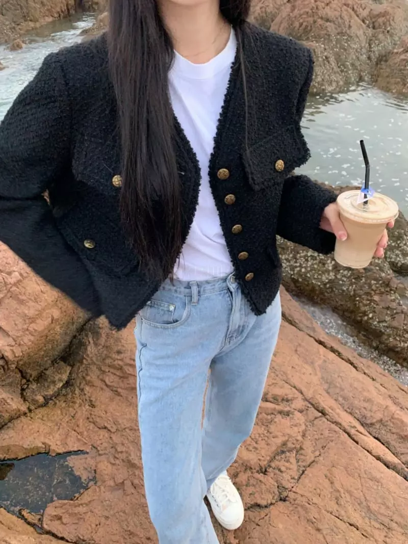 Oneway - Korean Women Fashion - #shopsmall - Shasha Twid Jacket