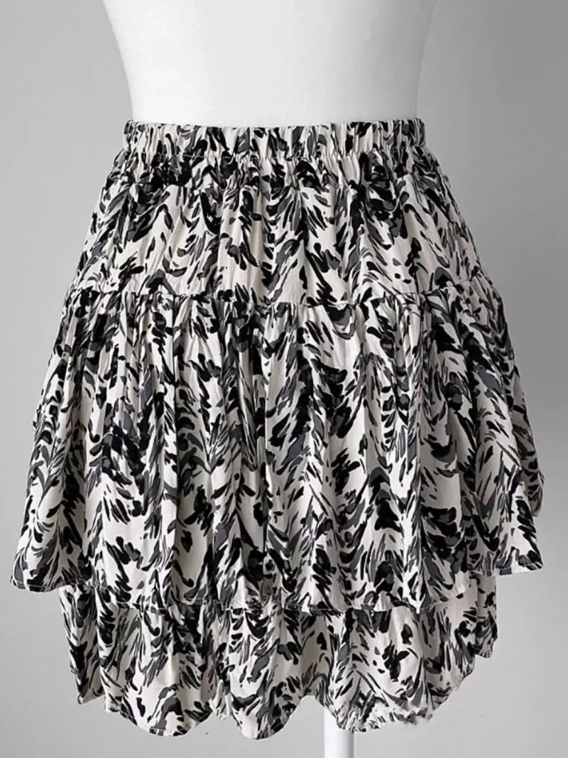 Oneway - Korean Women Fashion - #thatsdarling - Ink Paint Skirt - 7