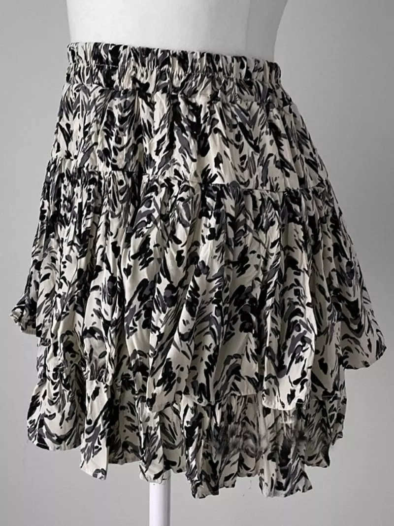 Oneway - Korean Women Fashion - #thelittlethings - Ink Paint Skirt - 8
