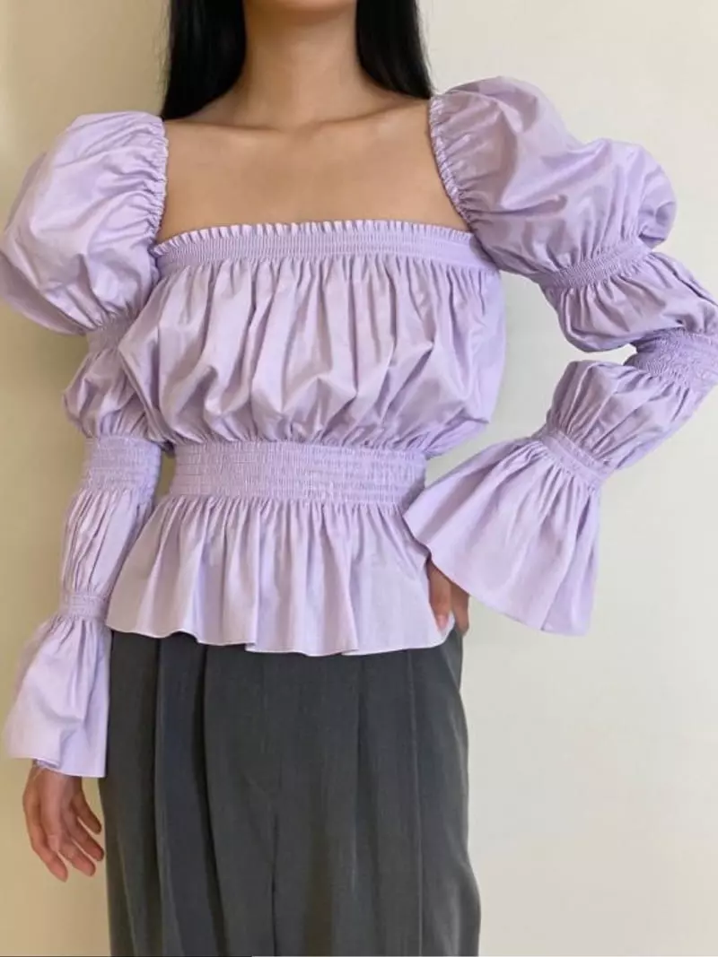 Oneway - Korean Women Fashion - #thelittlethings - Square Smog Blouse - 5
