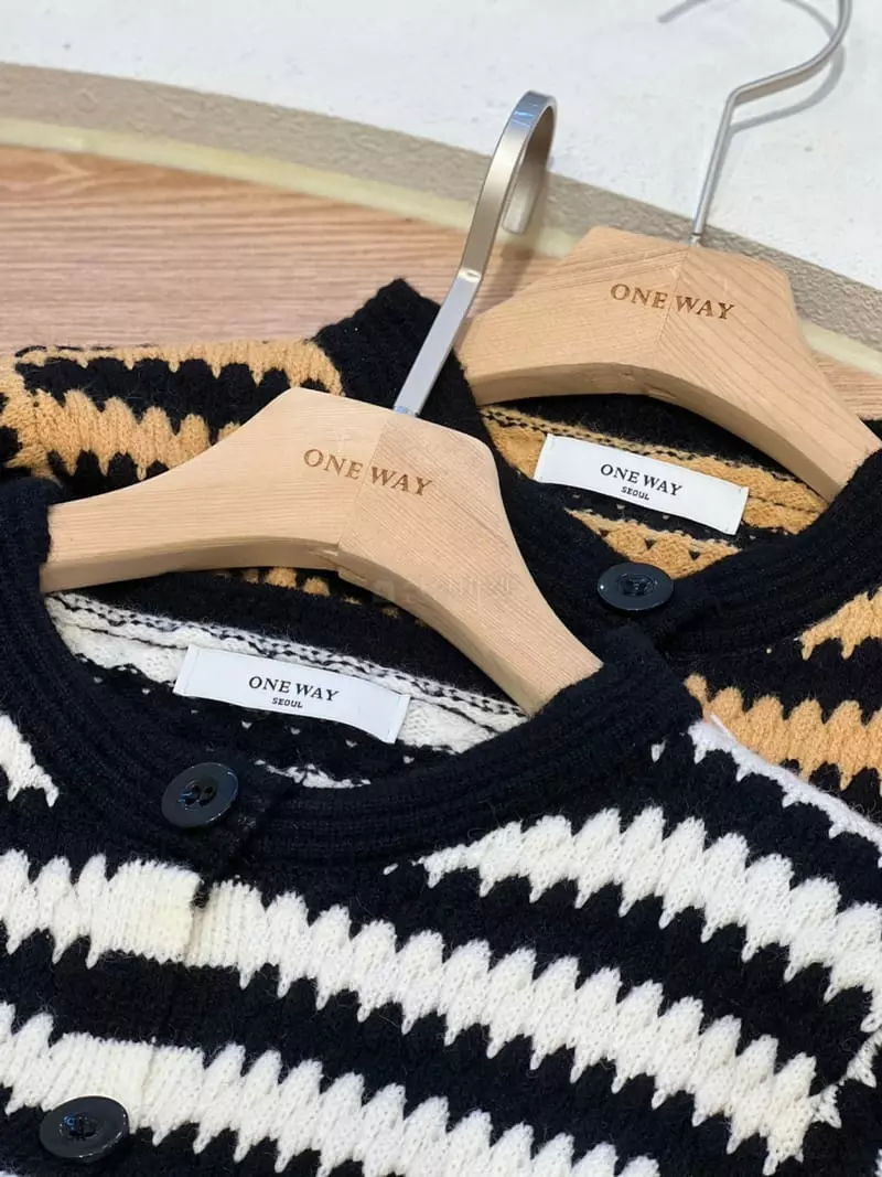 Oneway - Korean Women Fashion - #vintageinspired - Cozy Stripes Knit Tee - 8