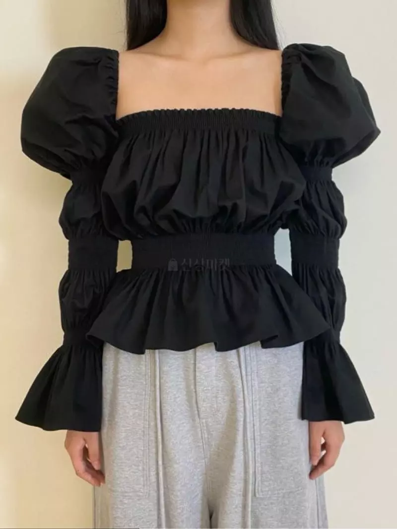 Oneway - Korean Women Fashion - #womensfashion - Square Smog Blouse - 7