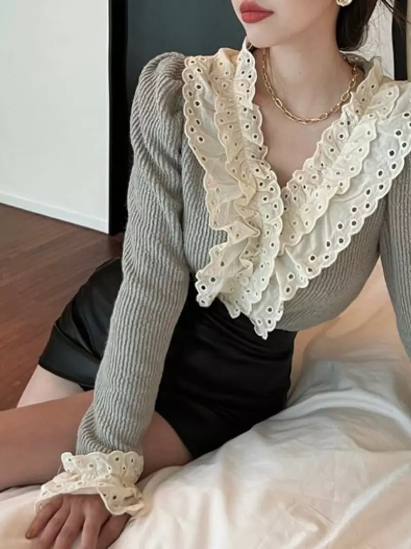 Oneway - Korean Women Fashion - #womensfashion - Bubble Rib Tee - 2