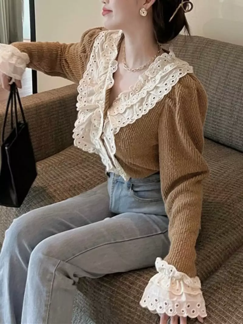 Oneway - Korean Women Fashion - #momslook - Bubble Rib Tee - 4