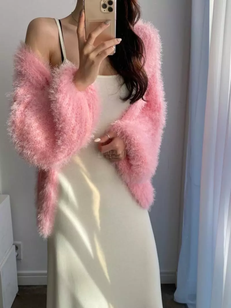 Oneway - Korean Women Fashion - #womensfashion - Macaroon Knit Cardigan - 10