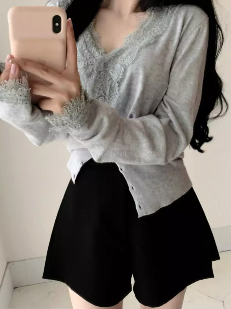Oneway - Korean Women Fashion - #womensfashion - Lace Cardigan - 6