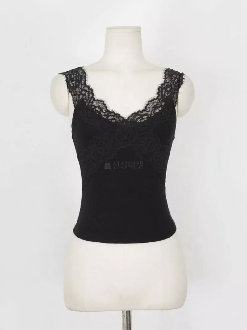 Oneway - Korean Women Fashion - #womensfashion - Lala Lace Sleeveess - 5