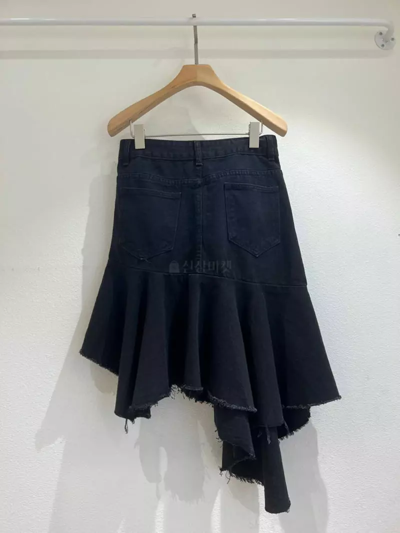 Oneway - Korean Women Fashion - #womensfashion - Denim Frill Skirt
