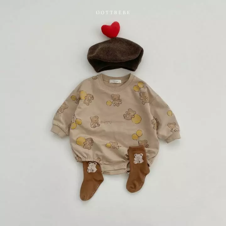 Oott Bebe - Korean Baby Fashion - #babyboutiqueclothing - Balloon Bodysuit - 6