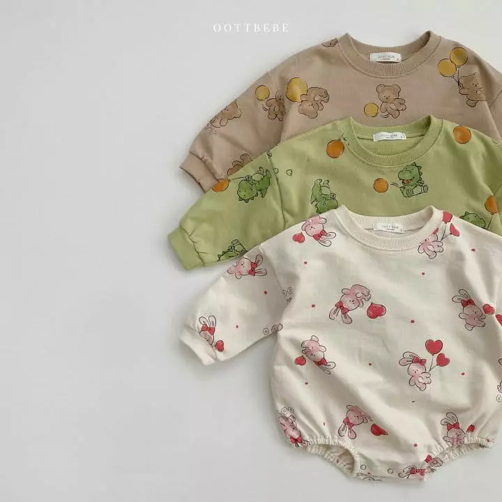 Oott Bebe - Korean Baby Fashion - #babyfashion - Balloon Bodysuit - 8